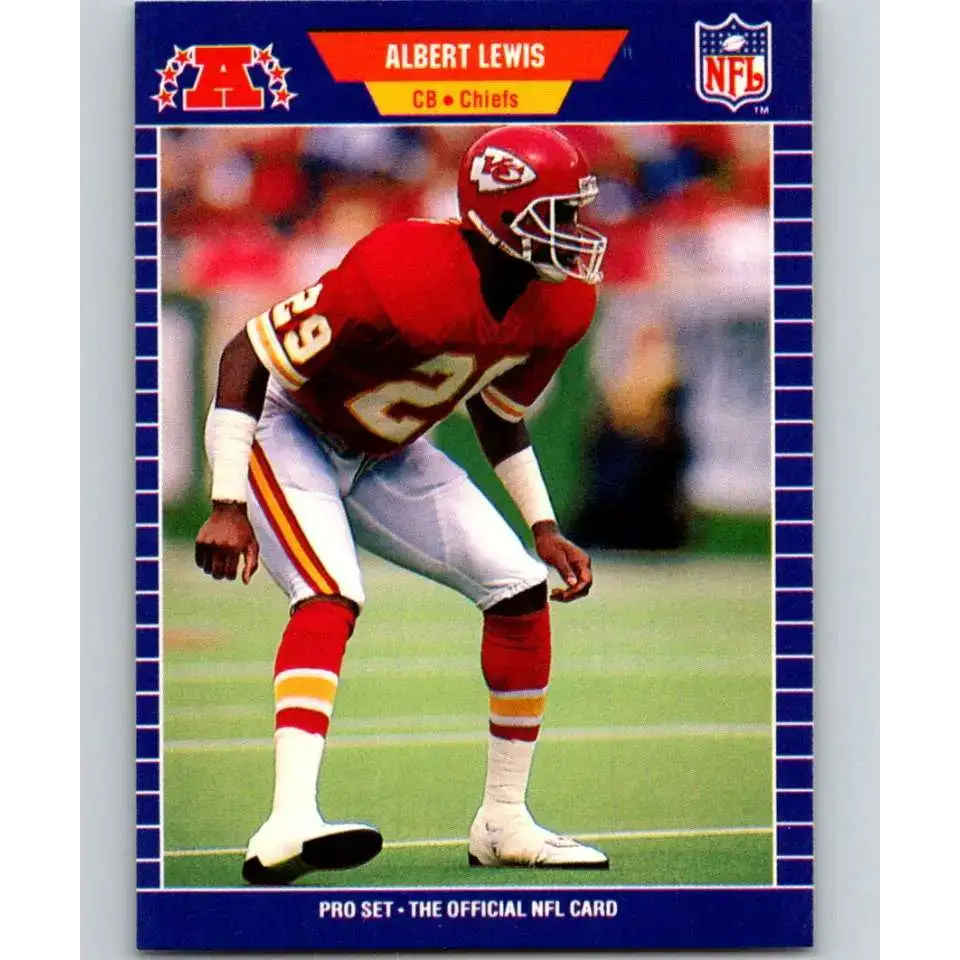 1989 Pro Set #173 Albert Lewis NM-MT Kansas City Chiefs Football Card