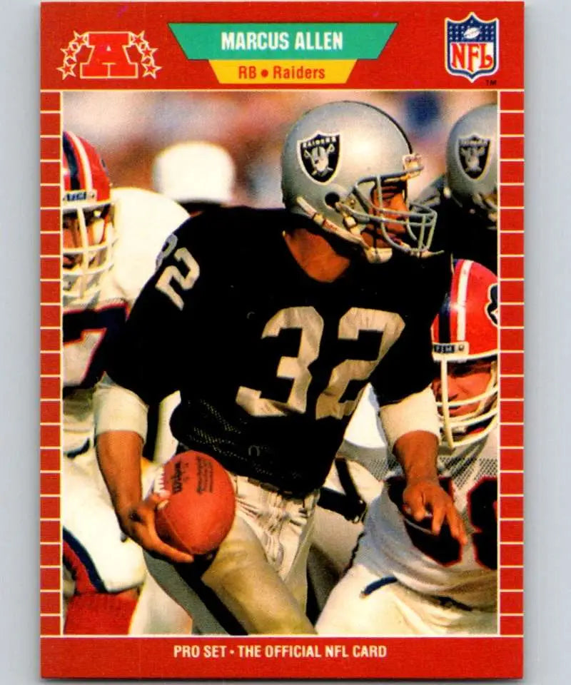 1989 Pro Set #182 Marcus Allen EX Excellent Los Angeles Raiders Football Card - Football Card Single