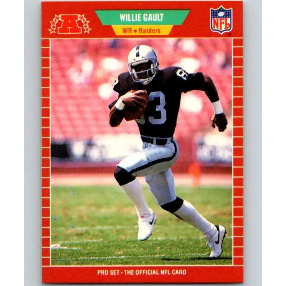 1989 Pro Set #184 Willie Gault NM-MT Los Angeles Raiders Football Card - Football Card Single