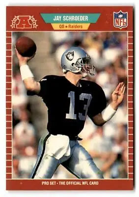 Jay Schroeder 1989 Pro Set #192 trading card collectible image