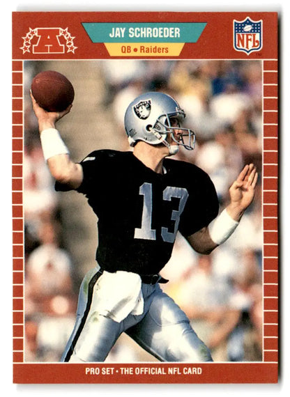 1989 Pro Set #192 Jay Schroeder - Trading Cards