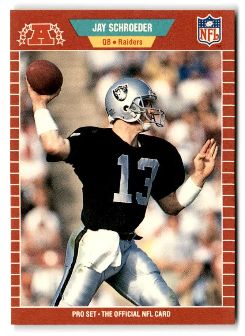 1989 Pro Set #192 Jay Schroeder - Football Card Single