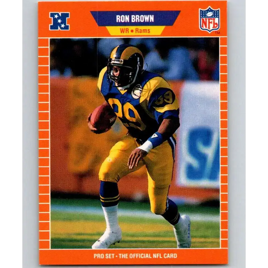 1989 Pro Set #196 Ron Brown NM-MT Los Angeles Rams Football Card
