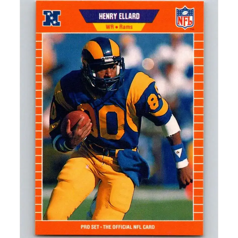 1989 Pro Set #198 Henry Ellard NM-MT Los Angeles Rams Football Card - Football Card Single