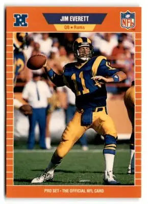1989 Pro Set #199 Jim Everett - Football Card Single