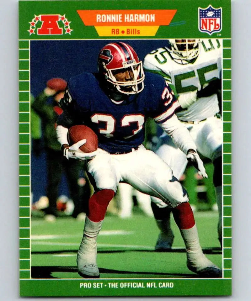 1989 Pro Set #20 Ronnie Harmon EX Excellent Buffalo Bills Football Card - Football Card Single