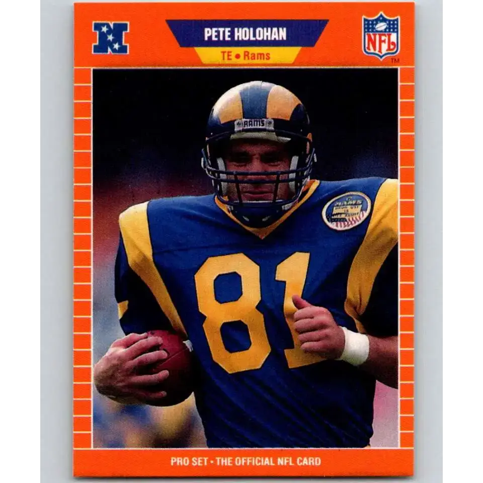 1989 Pro Set #202 Pete Holohan NM-MT Los Angeles Rams Football Card