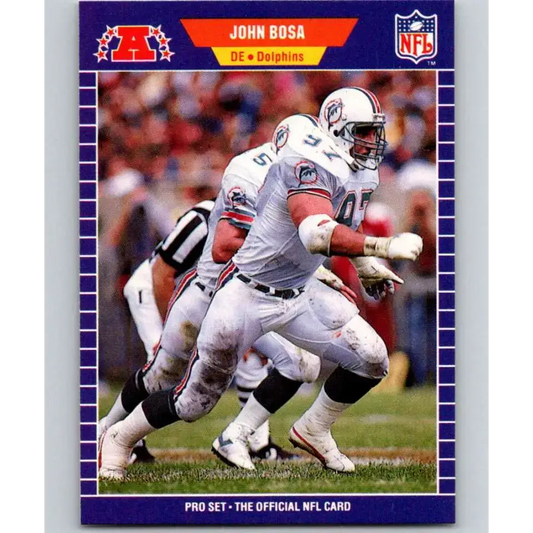 1989 Pro Set #211 John Bosa NM-MT Miami Dolphins Football Card - Football Card Single