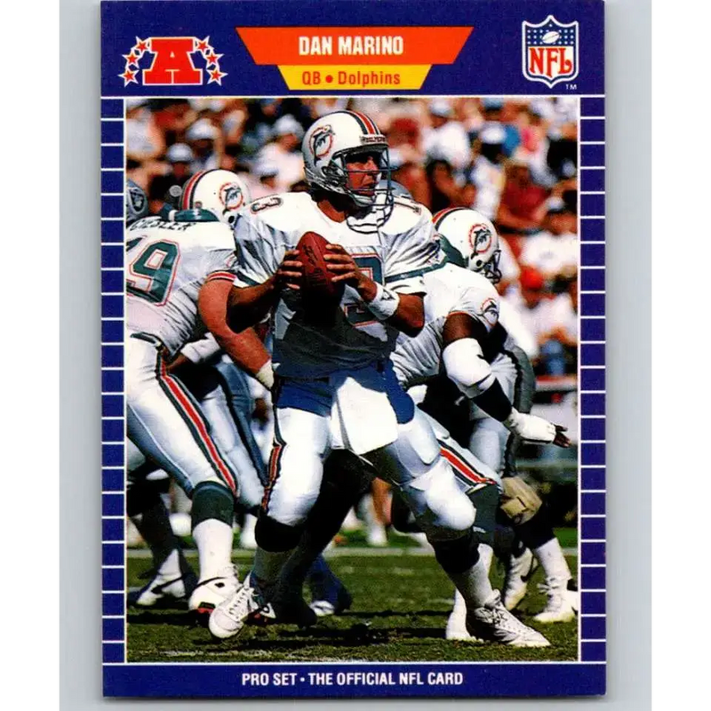 1989 Pro Set #220 Dan Marino NM-MT Miami Dolphins Football Card - Football Card Single