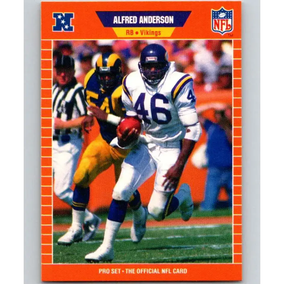 1989 Pro Set #226 Alfred Anderson NM-MT Minnesota Vikings Football Card