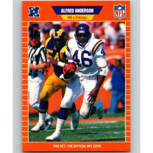 1989 Pro Set #226 Alfred Anderson NM-MT Minnesota Vikings Football Card