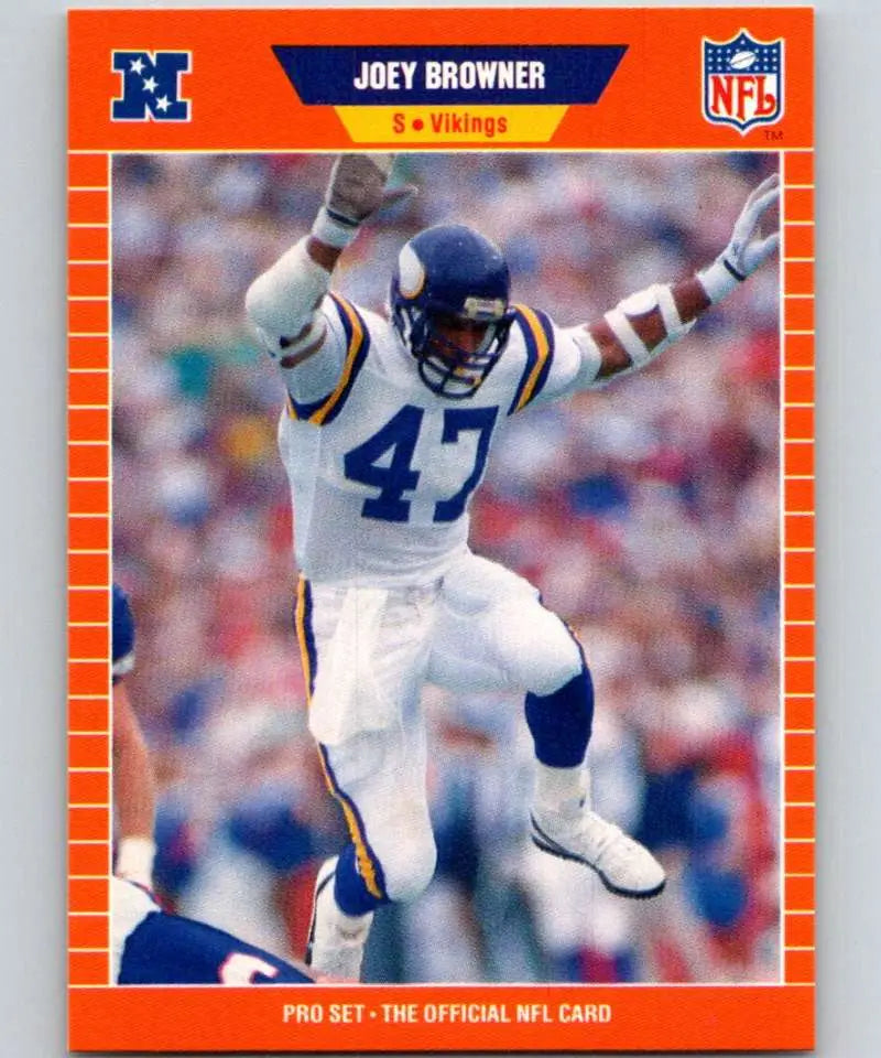 1989 Pro Set #227 Joey Browner EX Excellent Minnesota Vikings Football Card - Football Card Single
