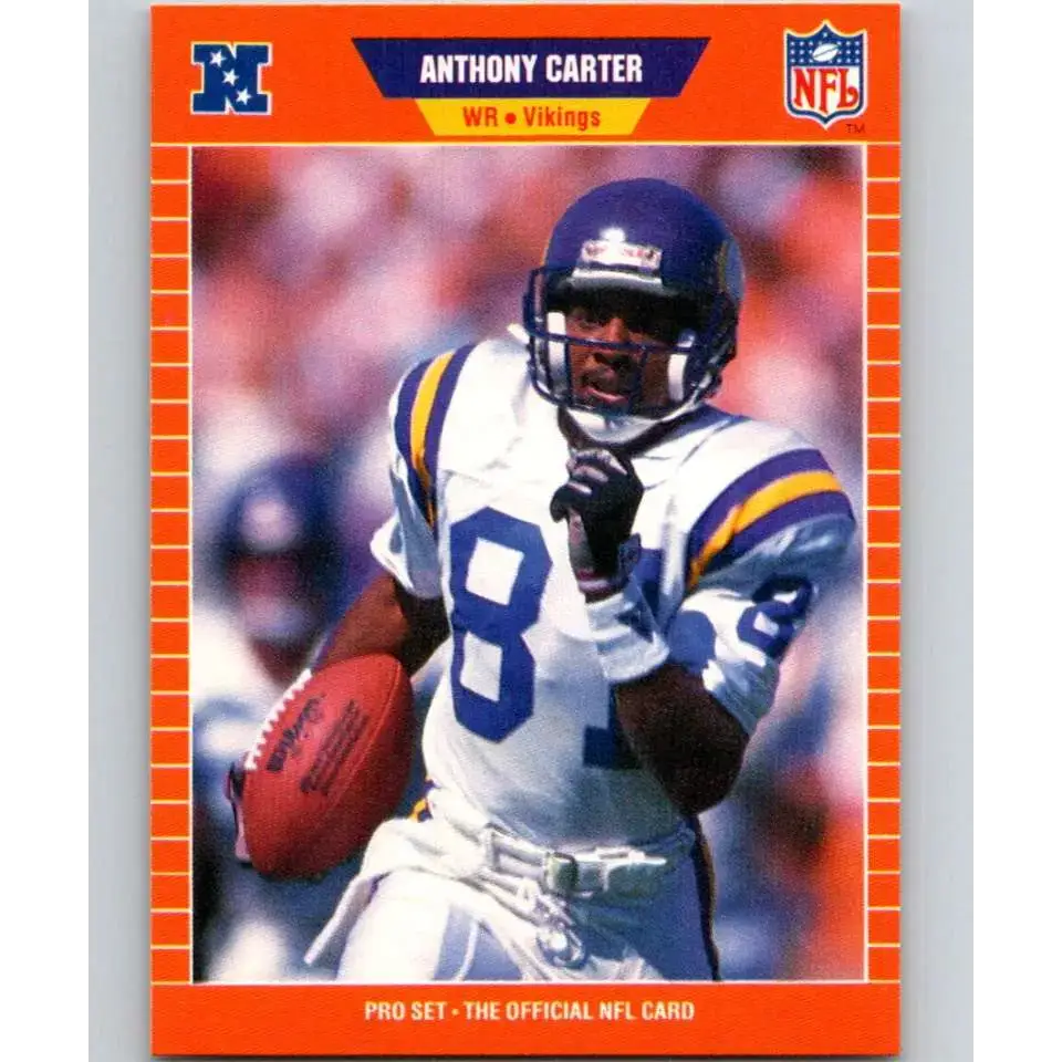 1989 Pro Set #228 Anthony Carter NM-MT Minnesota Vikings Football Card - Football Card Single