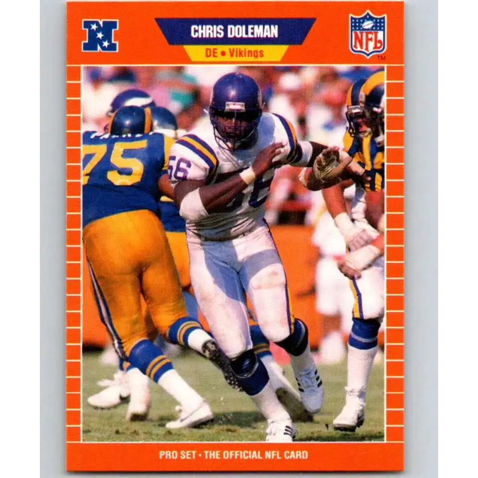 1989 Pro Set #229 Chris Doleman NM-MT Minnesota Vikings Football Card