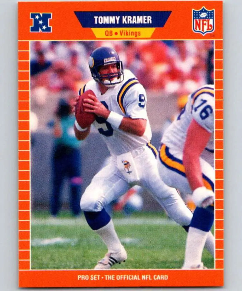 1989 Pro Set #232 Tommy Kramer EX Excellent Minnesota Vikings Football Card - Football Card Single