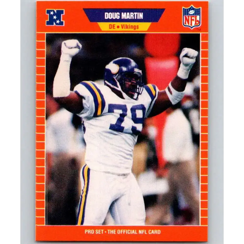 1989 Pro Set #236 Doug Martin NM-MT Minnesota Vikings Football Card - Football Card Single
