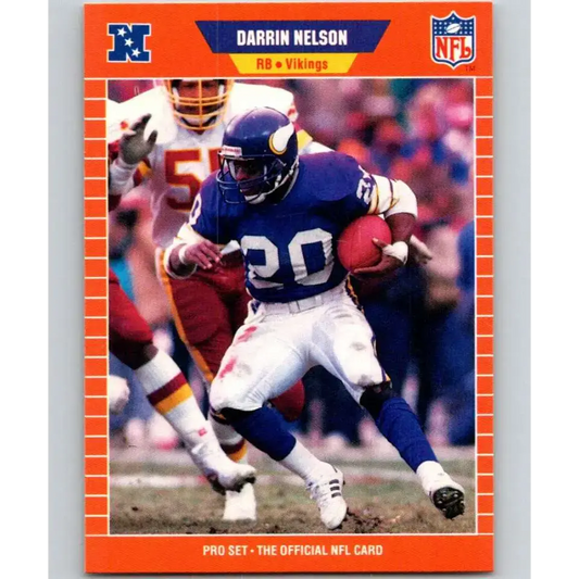 1989 Pro Set #238 Darrin Nelson NM-MT Minnesota Vikings Football Card