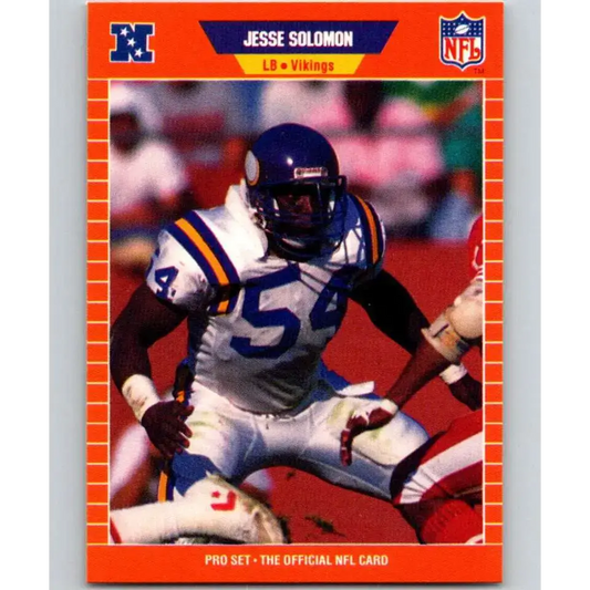 1989 Pro Set #239 Jesse Solomon NM-MT Minnesota Vikings Football Card