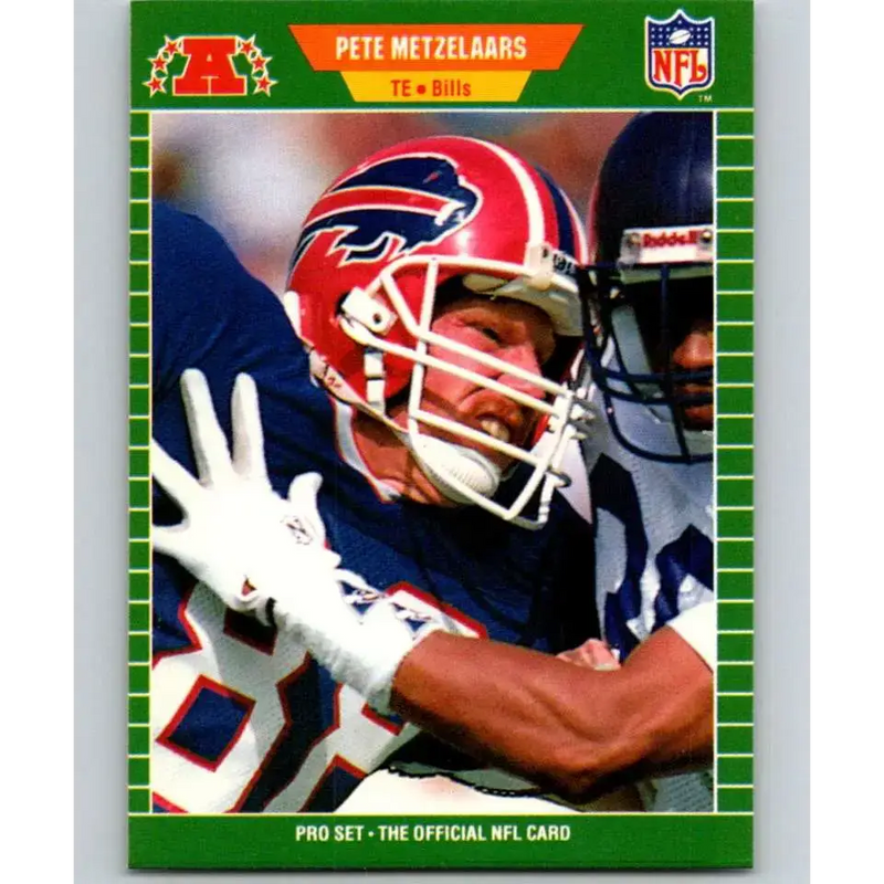 1989 Pro Set #24 Pete Metzelaars NM-MT Buffalo Bills Football Card - Football Card Single