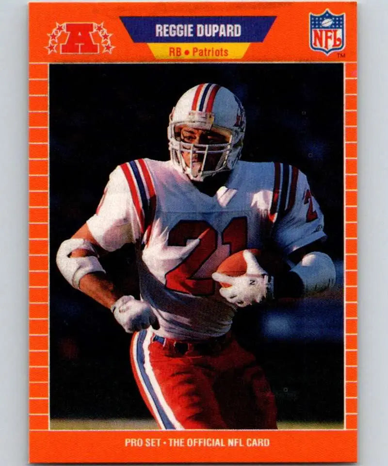 1989 Pro Set #246 Reggie Dupard EX Excellent New England Patriots Football Card - Football Card Single