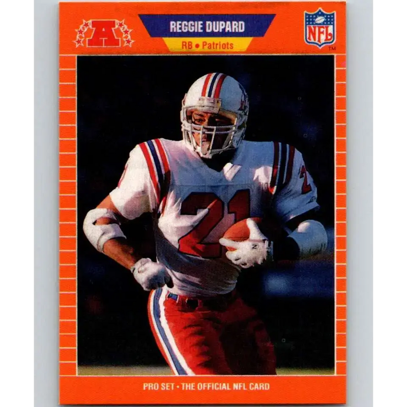 1989 Pro Set #246 Reggie Dupard NM-MT New England Patriots Football Card - Football Card Single