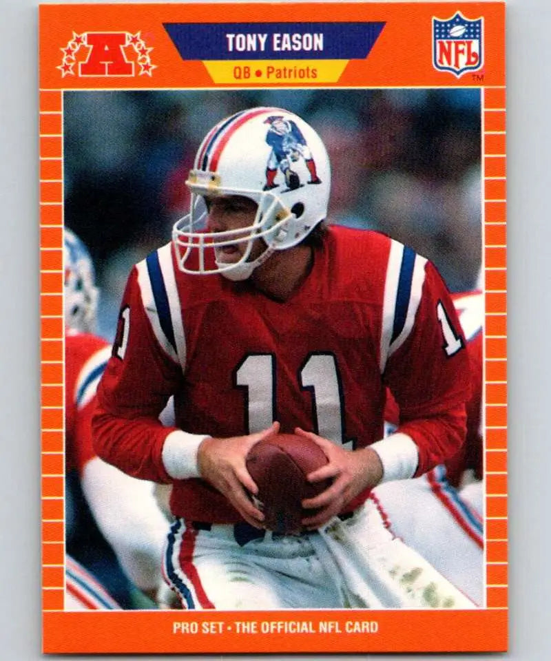 1989 Pro Set #247 Tony Eason EX Excellent New England Patriots Football Card - Football Card Single