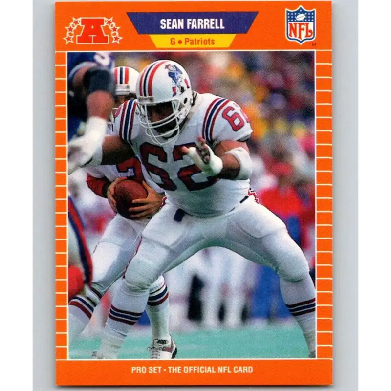 1989 Pro Set #248 Sean Farrell NM-MT New England Patriots Football Card - Football Card Single