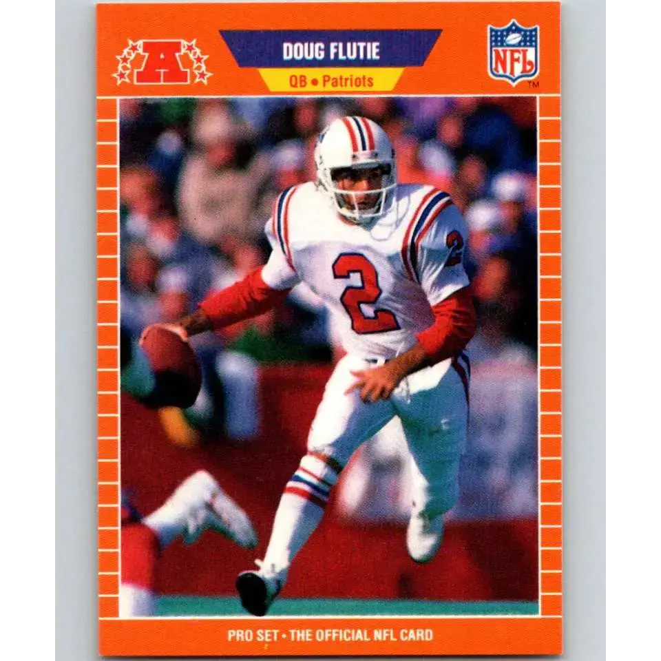 1989 Pro Set #249 Doug Flutie NM-MT New England Patriots Football Card - Football Card Single