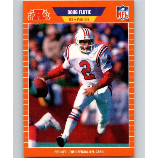 1989 Pro Set #249 Doug Flutie NM-MT New England Patriots Football Card - Football Card Single
