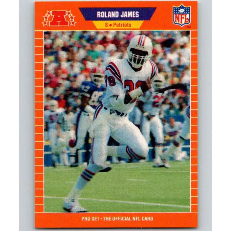 1989 Pro Set #251 Roland James NM-MT New England Patriots Football Card - Football Card Single