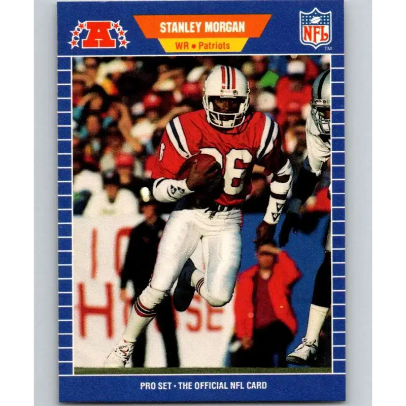 1989 Pro Set #255 Stanley Morgan NM-MT New England Patriots Football Card - Football Card Single