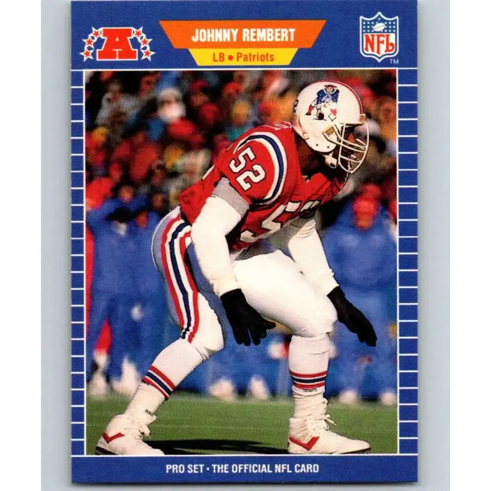 1989 Pro Set #256 Johnny Rembert NM-MT RC Rookie New England Patriots Football Card