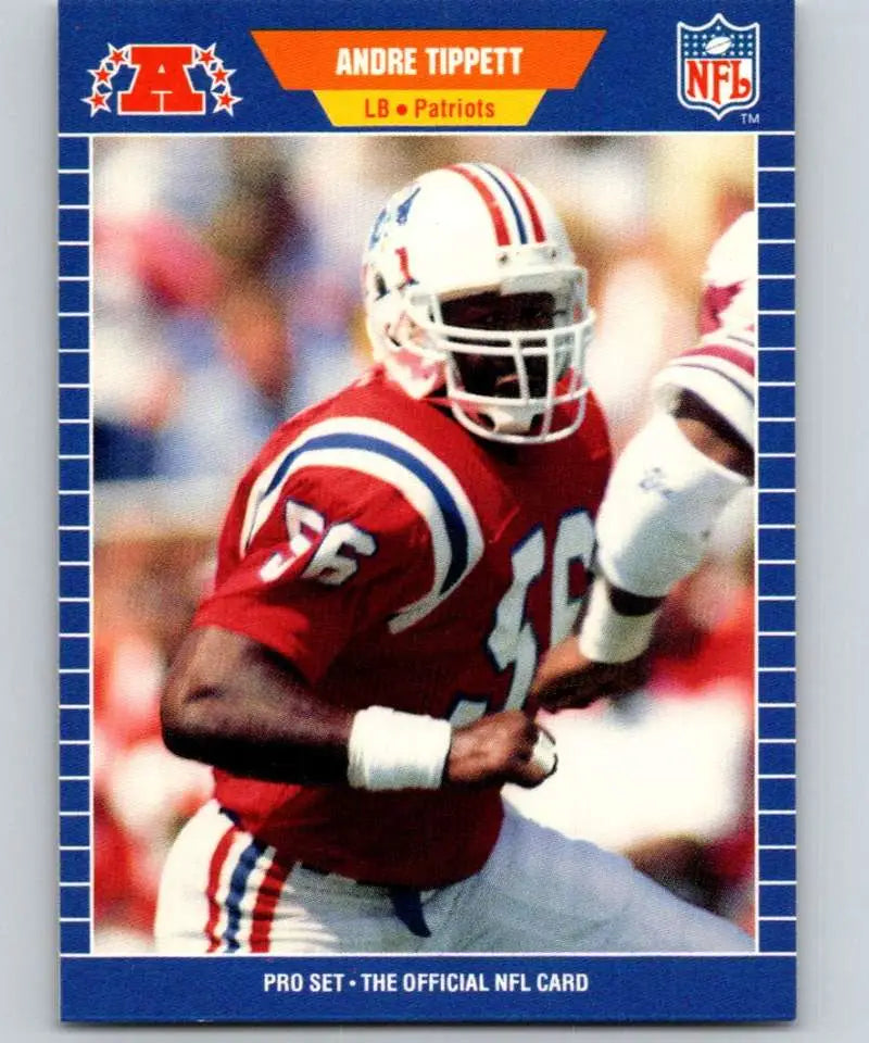 1989 Pro Set #258 Andre Tippett EX Excellent New England Patriots Football Card - Football Card Single