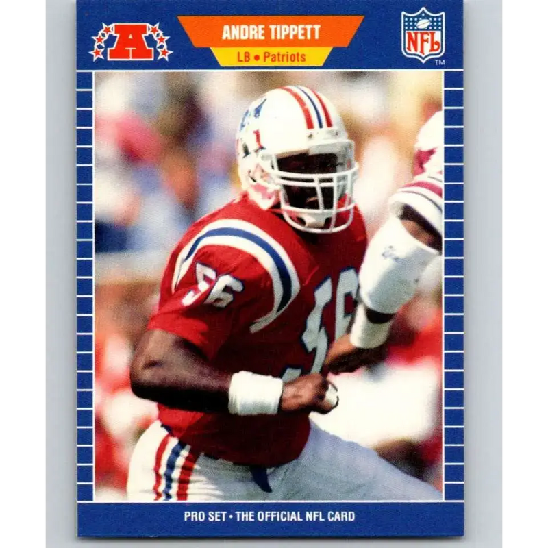 1989 Pro Set #258 Andre Tippett NM-MT New England Patriots Football Card - Football Card Single