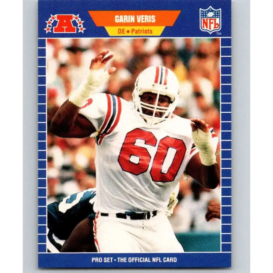 1989 Pro Set #259 Garin Veris NM-MT New England Patriots Football Card - Football Card Single