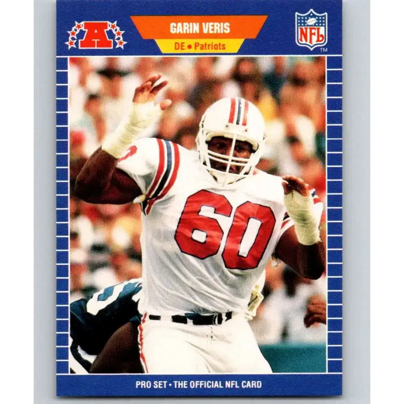 1989 Pro Set #259 Garin Veris NM-MT New England Patriots Football Card - Football Card Single
