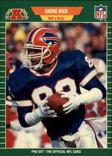 Pro Set Andre Reed NFL football card 1990 original gloss Bills ID 9630
