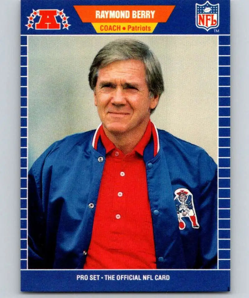 1989 Pro Set #260 Raymond Berry EX Excellent New England Patriots Football Card - Football Card Single