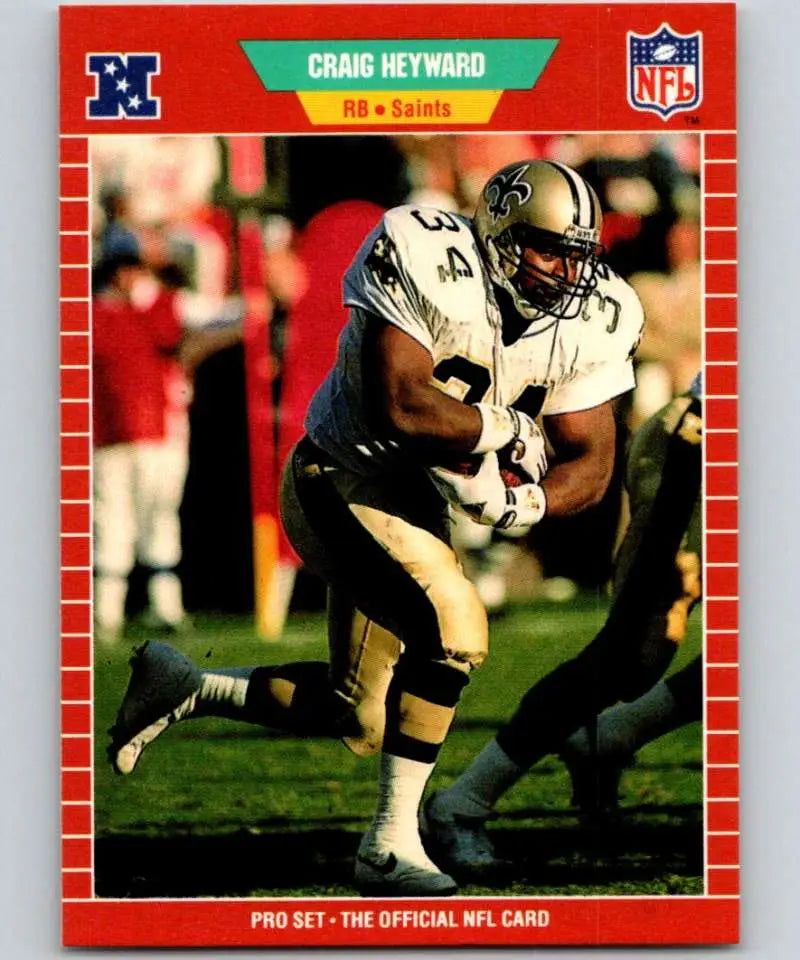 1989 Pro Set #267 Craig Heyward EX Excellent RC Rookie New Orleans Saints Football Card - Football Card Single