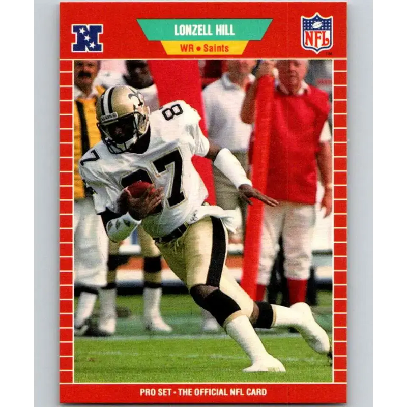 1989 Pro Set #268 Lonzell Hill NM-MT New Orleans Saints Football Card - Football Card Single