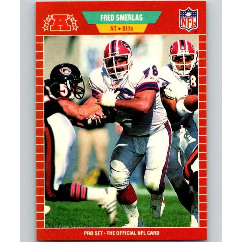 1989 Pro Set #27 Fred Smerlas NM-MT Buffalo Bills Football Card - Football Card Single