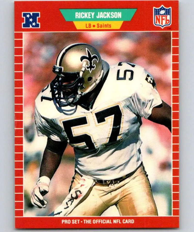 1989 Pro Set #270 Rickey Jackson EX Excellent New Orleans Saints Football Card - Football Card Single