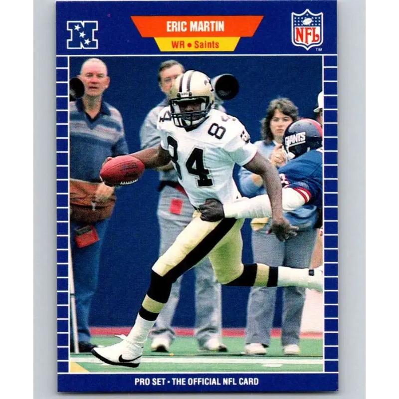 1989 Pro Set #272 Eric Martin NM-MT New Orleans Saints Football Card - Football Card Single