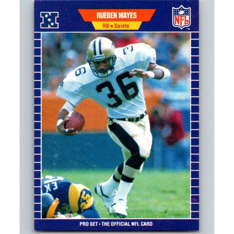 1989 Pro Set #273 Rueben Mayes NM-MT New Orleans Saints Football Card - Football Card Single