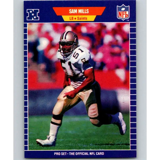 1989 Pro Set #274 Sam Mills NM-MT New Orleans Saints Football Card