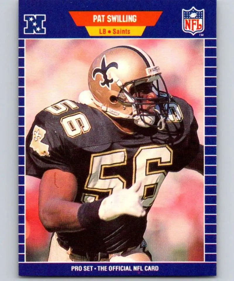 1989 Pro Set #276 Pat Swilling EX Excellent New Orleans Saints Football Card - Football Card Single