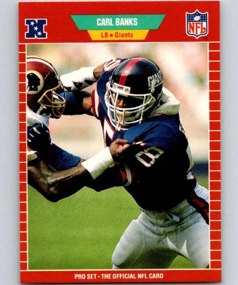 1989 Pro Set #280 Carl Banks EX Excellent New York Giants Football Card - Football Card Single