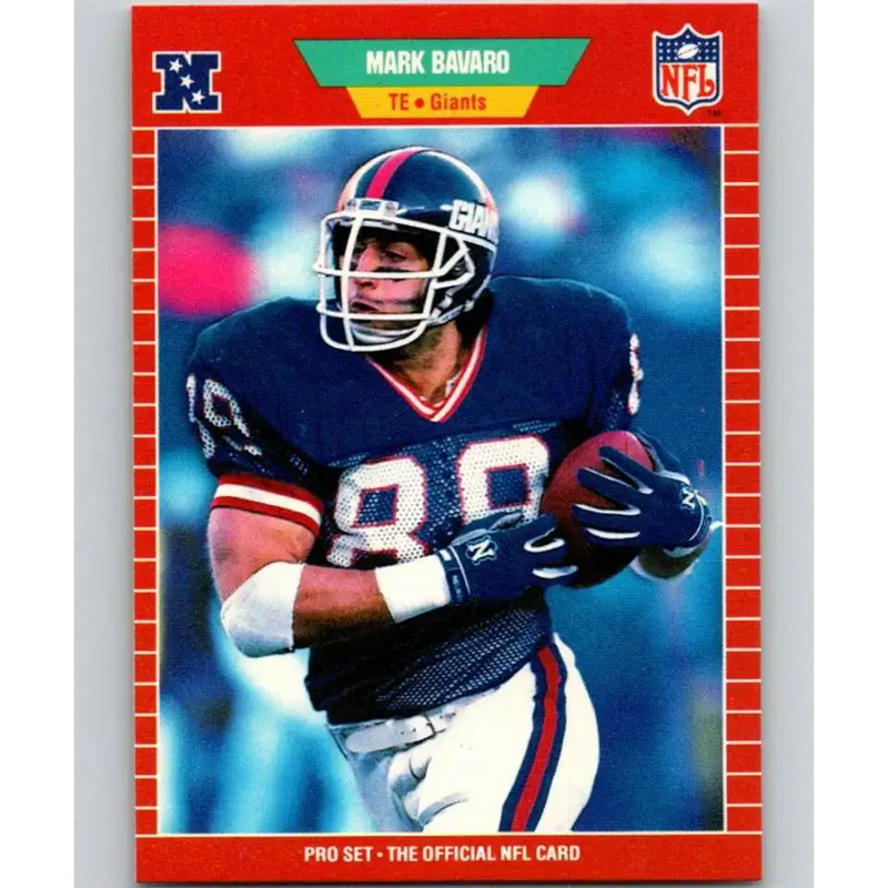 1989 Pro Set #281 Mark Bavaro NM-MT New York Giants Football Card - Football Card Single