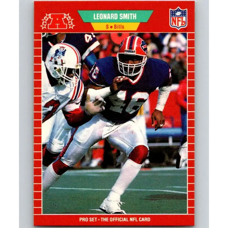 1989 Pro Set #29 Leonard Smith NM-MT Buffalo Bills Football Card - Football Card Single