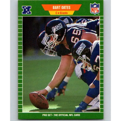 1989 Pro Set #290 Bart Oates NM-MT New York Giants Football Card